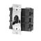 Leviton Manual Motor Switch, 60 A, 3 P, 3 Phase, Toggle, Powerswitch Series, No Enclosure MS603-BW - alternate 3