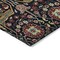 Homeroots 8' Black Red And Gold Round Floral Washable Indoor Outdoor Area Rug 604637 - alternate 5