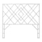 Bali & Pari Lavali Bohemian White Rattan Queen Size Standalone Headboard 251-13866-ZORO - alternate 5