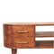 Homeroots 43in Brown Solid Wood Enclosed and Open Storage TV Stand 719189 - alternate 7