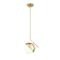 Z-Lite Realm Sphere 1 Light Pendant, Modern Gold/Matte Opal, 10.75 In W x 11.25 In H 7517P11-MGLD - alternate 4