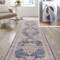 Jonathan Y Wincer Chenille Cottage Medallion Non-Slip Machine-Washable Dark Gray/Yellow 2ft x 8ft Runner Rug WSH202C-28 - alternate 1
