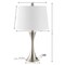 Jonathan Y Bennett 22.75" Modern Glam Iron Hourglass LED Table Lamp with USB Charging Port, Nickel, 2PK JYL6621B-SET2 - alternate 7