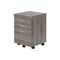 Homeroots 25" Gray Particle Board Filing Cabinet With Drawers 333352 - alternate 1