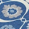 Homeroots 8' Navy Blue And Ivory Round Medallion Washable Indoor Outdoor Area Rug 589628 - alternate 8