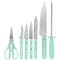 Martha Stewart Everyday 12 Piece Stainless Steel Cutlery and Wood Block Set in Mint 131723.12 - alternate 4