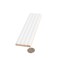 Apollo Tile Arte 1.97 in. x 7.87 in. Matte White Ceramic Subway Deco Wall and Floor Tile 4.1 sqft/case, 38PK RID88WHDECM - alternate 9