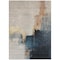 Homeroots 8' X 10' Taupe Black And Blue Abstract Washable Indoor Outdoor Area Rug 603038 - alternate 7