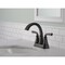 Delta Geist Series Centerset Bathroom Faucet, 1.2 gpm, 2-Handle, 3-Faucet Hole, Metal, Lever Handle 25864LF-OB - alternate 2