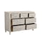 Homeroots 57" White Solid Wood Seven Drawer Dresser 521235 - alternate 9
