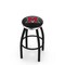 Holland Bar Stool Co 30" Blk Wrinkle Miami (OH) Swivel Bar Stool, Chrome Ring L8B2C30Mia-OH - alternate 1