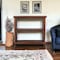 Homeroots 27" Brown Two Tier Standard Bookcase 389570 - alternate 6