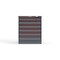 Strong Hold 6 drawer cabinet - (1x 3ft, 4x 4ft, 1x 5ft) - Red accents - Electronic Lock S3036-PPRAS-0602DS - alternate 1