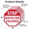 Signmission Stop Watch For Children, 10 inch X 10 inch, Aluminum Metal Signs, 5PK OC-A-5Pack-10-36 - alternate 5
