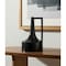 Homeroots 12" Black Ceramic Jug Vase 608290 - alternate 5