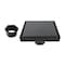 Kingston Brass 6" Stainless Steel Square Shower Drain with Hair Catcher, Matte Black BSF6620 - alternate 1
