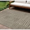 Homeroots 10' X 14' Brown And Beige Geometric Washable Indoor Outdoor Area Rug 596913 - alternate 1