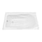 Kingston Brass 60" Acrylic Rectangular 2-Wall Corner Alcove Tub, Left Hand Drain, Glossy White VTAM6032L21TS - alternate 3