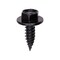 Auveco Hex Serrated Washer Head Tapping Screw with Pierce Point #14 x 3/4in - Black, 50PK 23850 - alternate 1