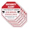 Signmission Security Alert This Facility Under, 10 inch X 10 inch, Aluminum Metal Signs, 5PK OC-A-5Pack-10-317 - alternate 1