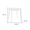 Homeroots 36" White Wood Round Top Dining Table 544275 - alternate 6