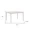 Homeroots 48" White Solid Wood Dining Table 517758 - alternate 3