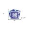 Homeroots 4" X 4" Vintage Turq Blue And White Peel And Stick Removable Tiles 390908 - alternate 4
