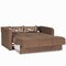 Homeroots 73" Brown Chenille Sleeper Sofa And Toss Pillows 607124 - alternate 4
