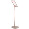 M&T Displays Pedestal Sign Holder Restaurant Menu Board Floor Standing 8.5 x 11 Pale Rose UCUMB40581X2000 - alternate 1