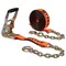 Mytee Products 2inx30ft Orange Ratchet Strap with Chain Anchor 4000 Lbs WLL Hi Abrasion Tie Down RS230AC - alternate 1