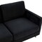 Leisuremod Lincoln Upholstered Velvet Sofa with Gold Frame, Midnight Black LA83BL - alternate 6