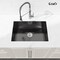 Wrightmaster 27 in. Undermount Single Bowl 20 Gauge Black Stainless Steel Kitchen Sink with Drain ZOR-SS271908 - alternate 4