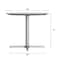 Flash Furniture 36" Round Outdoor Tabletop, Gray Faux Concrete, Seamless Surface Technology, 30" x 30" Silver X Base ST-RD36-CMGY-T3030S-GG - alternate 6