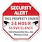 Signmission Security Alert This Property Under, 10 Inch X 10 Inch, Plastic Sign OC-P-10-184 - alternate 1