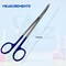 A2Z Scilab IRIS Scissors 7 inches Stainless Steel Curved Blades Lab Shears with Color Handle A2Z-ZR1137 - alternate 4