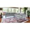 Homeroots Silver Velvet L Shaped Three Piece Sectional 530515 - alternate 3