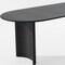 Homeroots 67" Black Solid Wood Double Pedestal Base Oval Dining Table 721141 - alternate 2