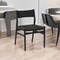 Homeroots Five Piece Black Round Dining Set with Four Chairs 571724 - alternate 7