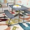Flash Furniture Paige Easy-Fold Gray Folding Plastic Kids Outdoor Picnic Table and Benches, Seating for 4 Kids RB-EBB-2432FD2-GY-GG - alternate 6