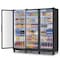 Yeego 76 in.W 58 cu. ft.Commercial Refrigerator Glass 3-Door Merchandiser Display YG-SC-1680FC-ZO - alternate 1