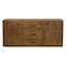 Homeroots 71in Chestnut Distressed Solid Wood Three Drawer Sideboard with Two Doors 612040 - alternate 7
