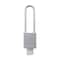 Brady Standard Key Retaining Lockout Aluminum Padlock 3 in Steel Shackle KD White SDAL-WHT-76ST-KD - alternate 4