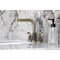 Kingston Brass Widespread Bathroom Faucet with Knurled Handle and Brass Pop-Up, Antique Brass FSC895KNLAB - alternate 5