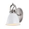 Jonathan Y Phineas 7" 1-Light Adjustable Farmhouse Bohemian Iron LED Vanity Light, White/Nickel JYL1114B - alternate 1