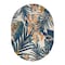 World Rug Gallery Tropical Leaves Indoor/Outdoor Area Rug 5 ft x 7 ft Oval Multi 8012MULTI5OV - alternate 4