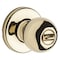 Kwikset Privacy Door Knob, Polished Brass 300P3CP - alternate 3