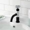 Kingston Brass One-Handle 1-Hole Bathroom Faucet with Knurled Handle and Push Pop-Up Drain KS2821RKX - alternate 3