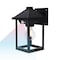 Techko Outdoor Solar Pagoda Aluminum Motion Sensor Wall Sconce with Motion Sensor & Carbon Trim, 8PK SML-3202-1-8PK - alternate 1