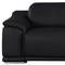 Homeroots 107" Black Top Grain Leather Reclining USB Sofa 643700 - alternate 5