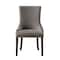 Homeroots Set of Two Tufted Gray and Espresso Upholstered Velvet Dining Side Chairs 543527 - alternate 6